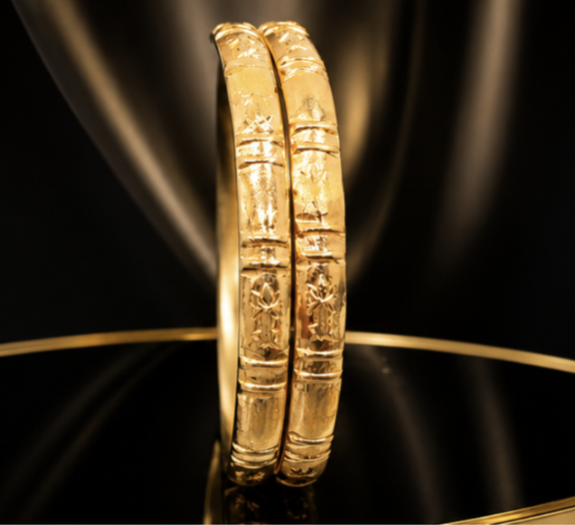 Majestic Lakshmi Gold Bangles