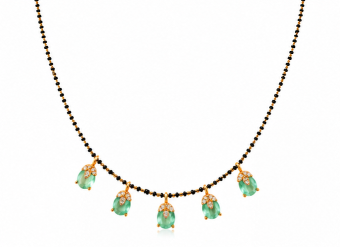 Traditional Indian Black Bead Chain