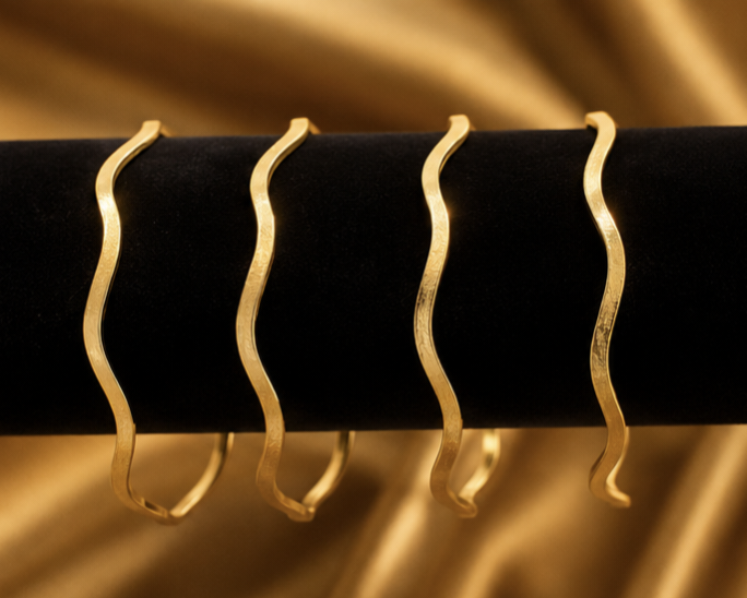Luxe Charm Embellished Designer Kada Bangle