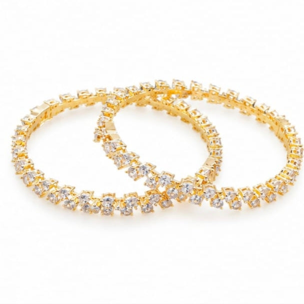 Royal Elegance Gold Plated Designer Bangle