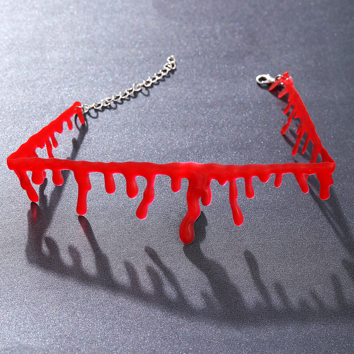 Red Dripping Blood Choker Necklace – Halloween Costume Jewelry