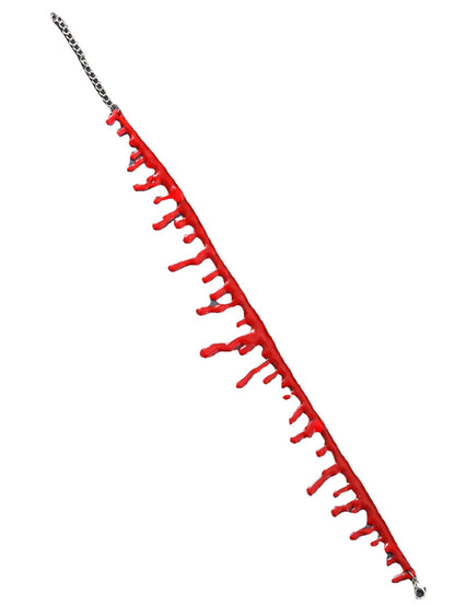 Red Dripping Blood Choker Necklace – Halloween Costume Jewelry