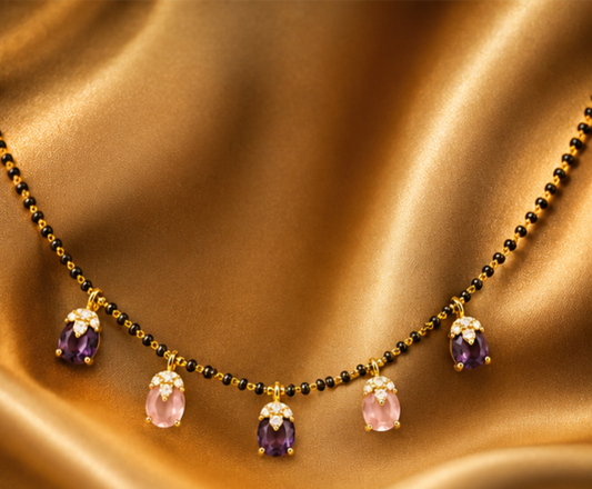 Designer Gemstone Mangalsutra Neckpiece Collection | Modern Mangalsutra for Women