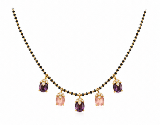 Designer Gemstone Mangalsutra Neckpiece Collection | Modern Mangalsutra for Women