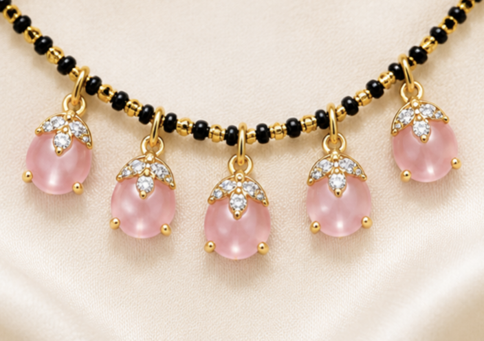 Designer Gemstone Mangalsutra Neckpiece Collection | Modern Mangalsutra for Women