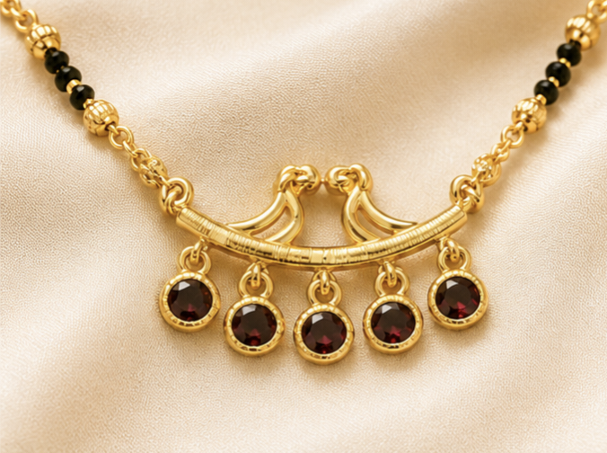 Elegant Daily Wear Black Beads Chain for Women
