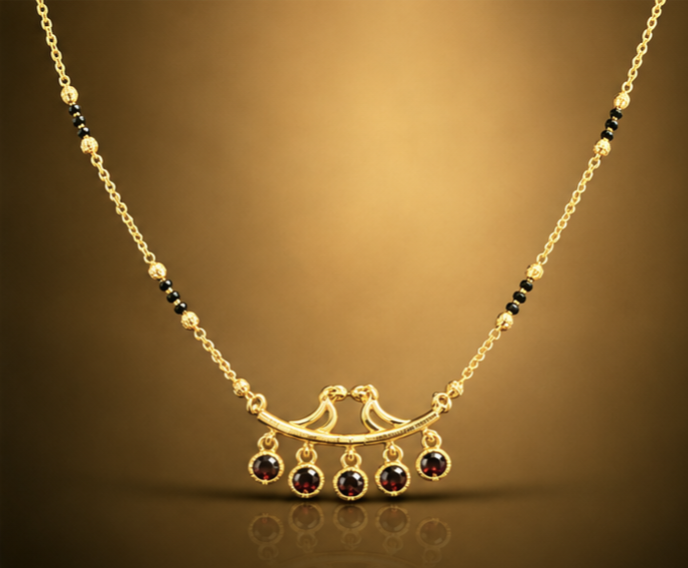 Elegant Daily Wear Black Beads Chain for Women