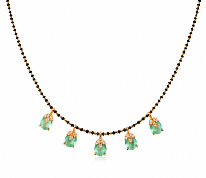 Designer Gemstone Mangalsutra Neckpiece Collection | Modern Mangalsutra for Women