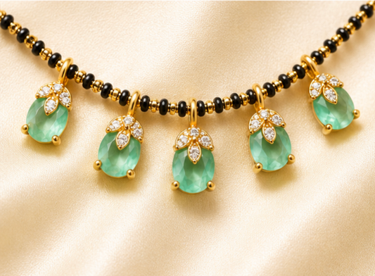 Traditional Indian Black Bead Chain
