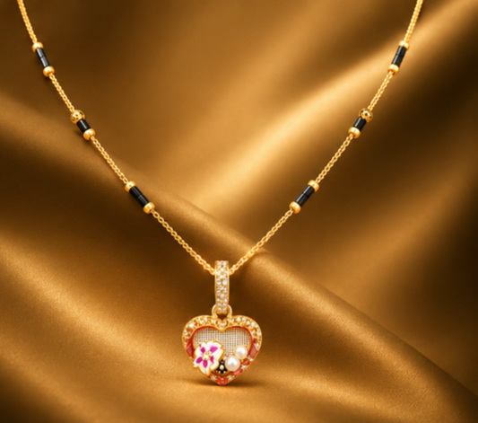 Elegant Floral Heart Necklace for Women | Luxury Fashion Jewelry