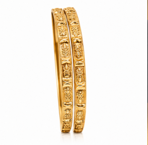Majestic Lakshmi Gold Bangles