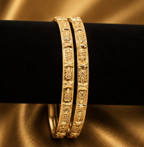 Majestic Lakshmi Gold Bangles