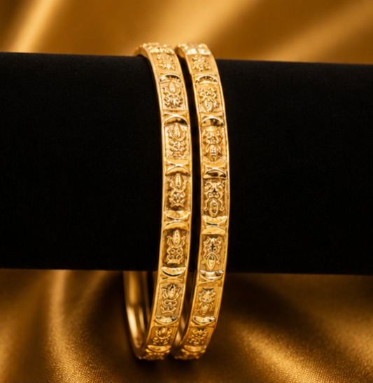 Majestic Lakshmi Gold Bangles
