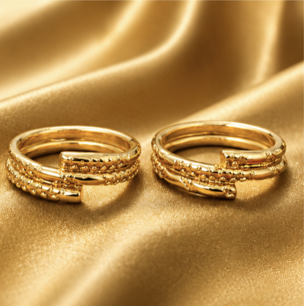 Elegant Gold Toe Rings for Women