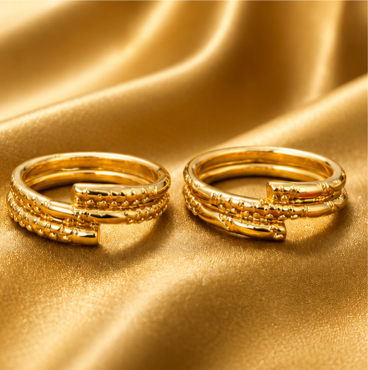 Elegant Gold Toe Rings for Women