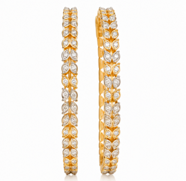Royal Elegance Gold Plated Designer Bangle
