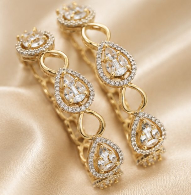 Luxury Crystal Stone Embellished Bangle