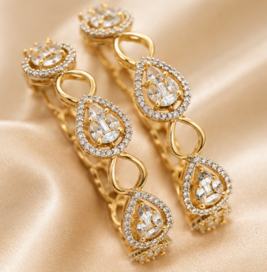 Luxury Crystal Stone Embellished Bangle