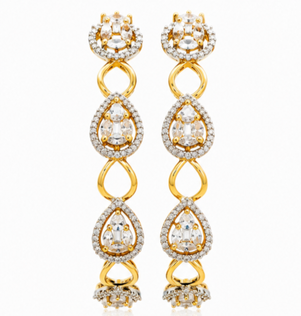 Luxury Crystal Stone Embellished Bangle