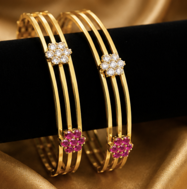 Diamond Look Stone Embellished Bracelet
