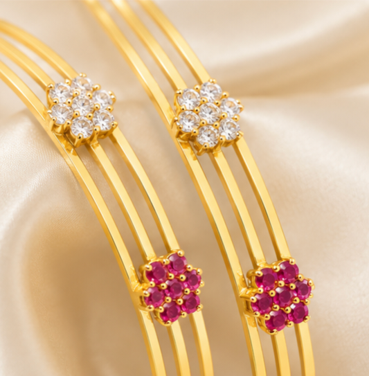 Diamond Look Stone Embellished Bracelet