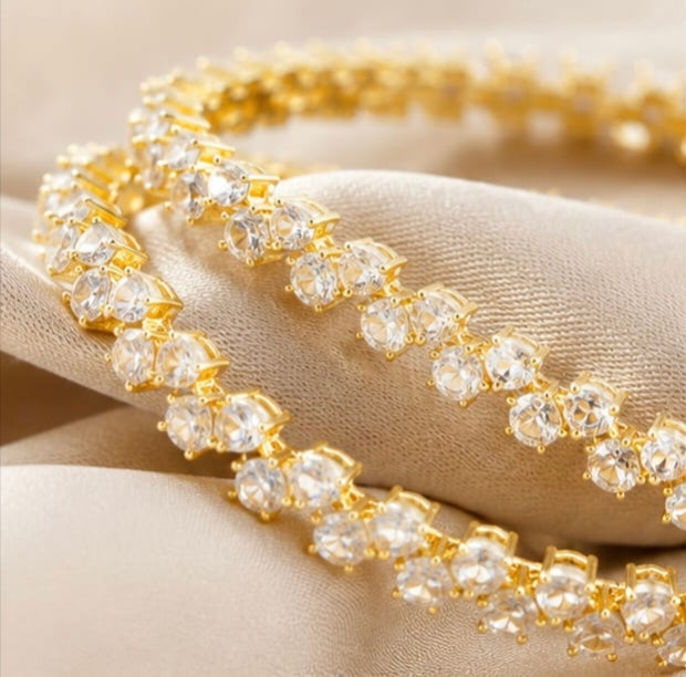 Royal Elegance Gold Plated Designer Bangle