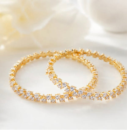 Royal Elegance Gold Plated Designer Bangle
