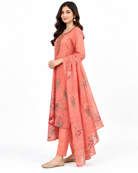 Traditional Kurta Set with Dupatta